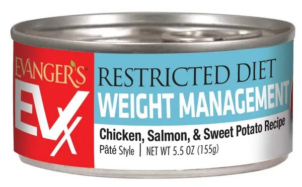 24/5.5 oz. Evanger's Evx Restricted Diet Weight Management For Cats - Food